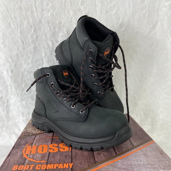 Hoss Men's 60141 Basin Black Wide Steel Toe Work Boot SZ 8 D new in Box - Picture 6 of 15